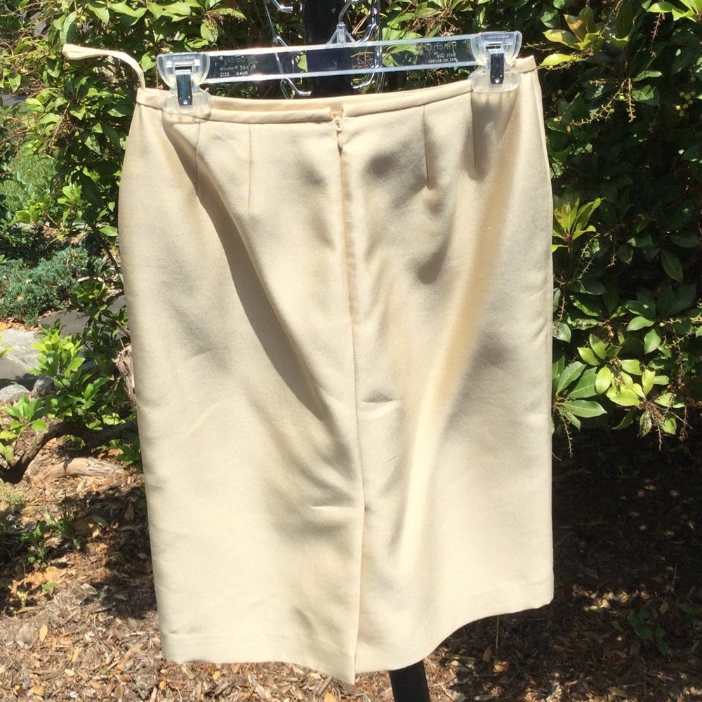 Albert Nipon Sequin Gold Jacket-Top-Skirt 3pc Suit - image 8